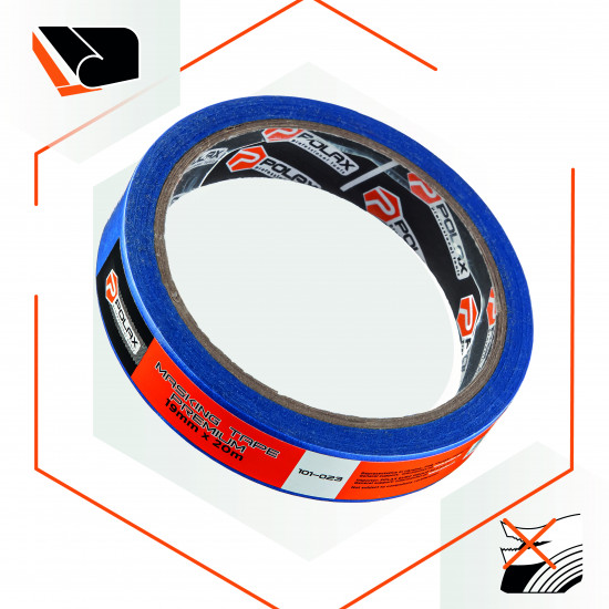 Малярная клейкая лента Polax Premium 19 мм х 20 м (101-023)