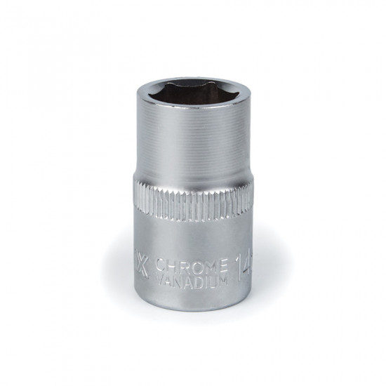 Головка торцева автомобільна шестигранна 14 мм, 1/2", Polax (25-087)