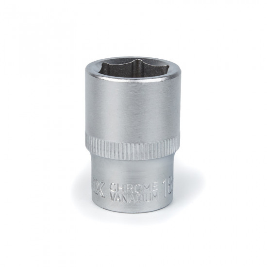 Головка торцева Polax автомобільна шестигранна 18 мм, 1/2", Polax (25-091)