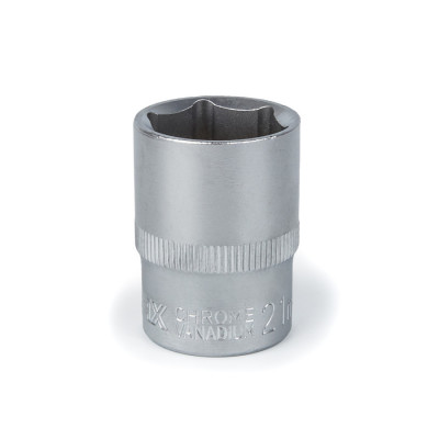Головка торцева автомобільна шестигранна 21 мм, 1/2", Polax (25-093)