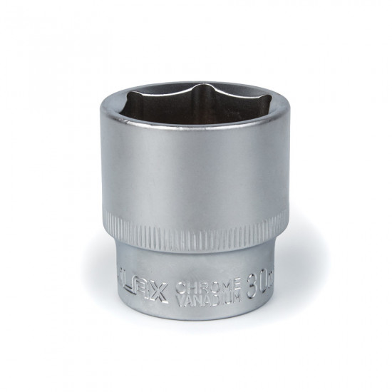 Головка торцева автомобільна шестигранна 30 мм, 1/2", Polax (25-097)