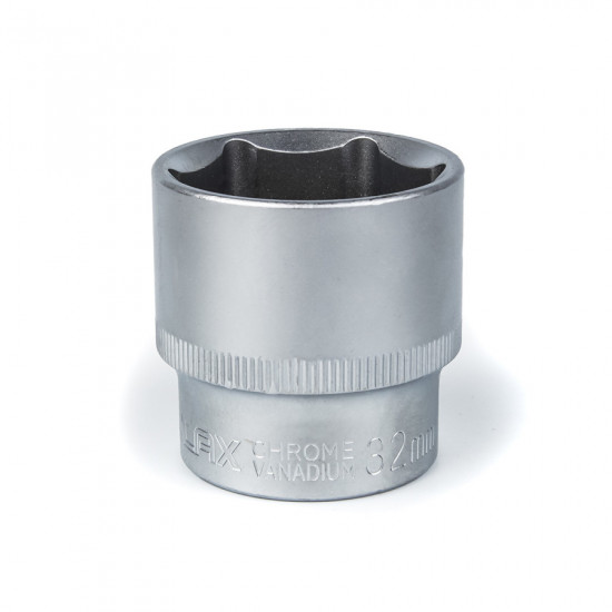 Головка торцева автомобільна шестигранна 32 мм, 1/2", Polax (25-098)