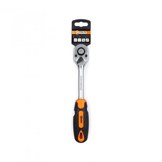 Рукоятка тріскачка з храповим механізмом на 72 зуби 1/2" Polax,  (25-076)