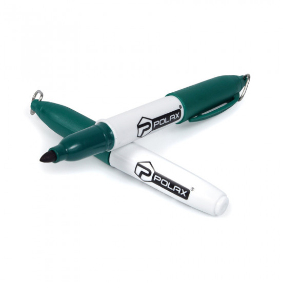 Міні-маркер Polax перманентний будівельний: колір (black, red, blue, green) 80 шт (49-003)