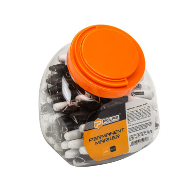 Міні-маркер Polax перманентний будівельний: колір black 80 шт (49-004)