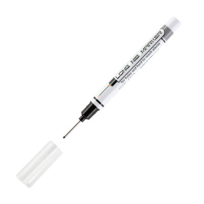 Маркер будівельний Polax для глибоких отворів чорний, 20мм,  0,7-1мм (49-005)