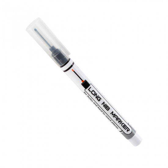 Маркер будівельний Polax для глибоких отворів чорний, 20мм,  0,7-1мм (49-005)