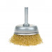 Щітка чашкова 50 мм, для дриля, 1/4", гофр. пров., латунована Polax (54-171)