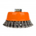 Щётка чашечная 100 мм, для УШМ, М14, кручёная проволока Polax (54-162)