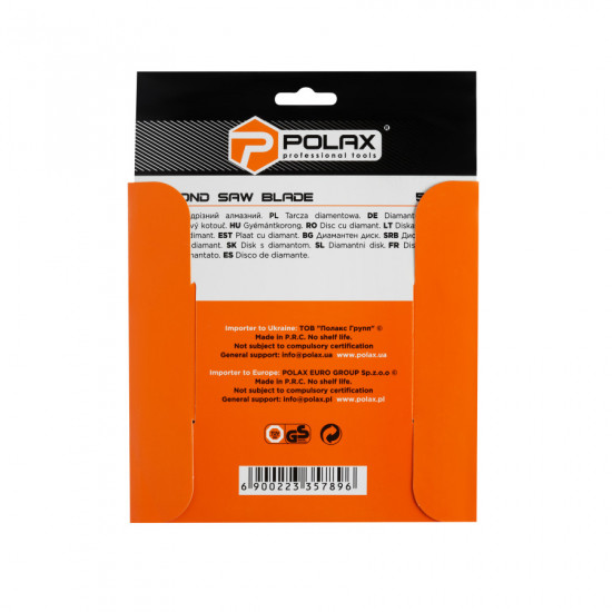 Диск алмазний сегментований Polax 180x7x2.4x22.23, 25% (54-126)