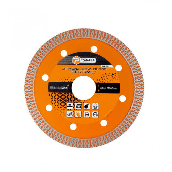 Диск отрезной алмазный Ceramic Polax 115x1.4x22.23 (54-113)