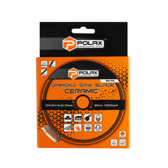 Диск отрезной алмазный Ceramic Polax 125x1.4x22.23 (54-114)