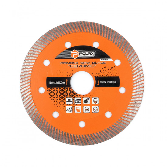 Диск отрезной алмазный Ceramic Polax 115x1.4x22.23 (54-109)