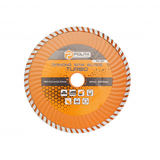 Диск алмазний турбо Polax 180x2.8x22.23, 25% (54-129)