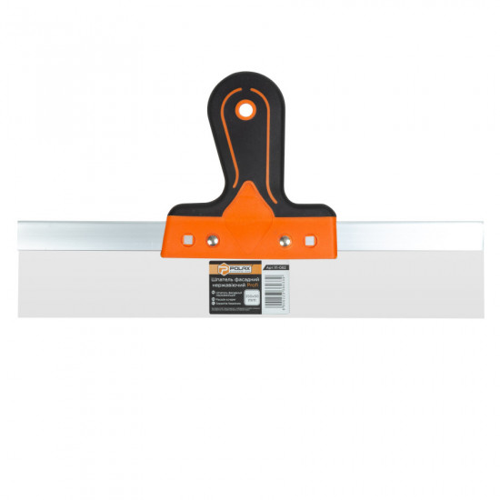 Шпатель фасадний Polax 350 x 50 мм з нержавіючим покриттям, двокомпонентна ручка PROFI (111-082)