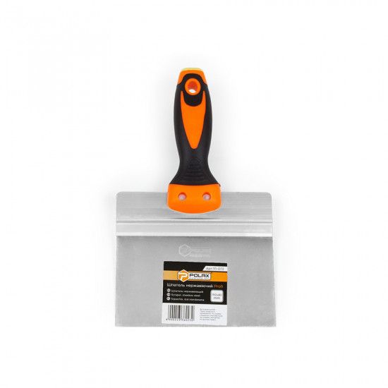 Шпатель із нержавіючим покриттям Polax 150 х 80 мм, двокомпонентна ручка PROFI (111-072)