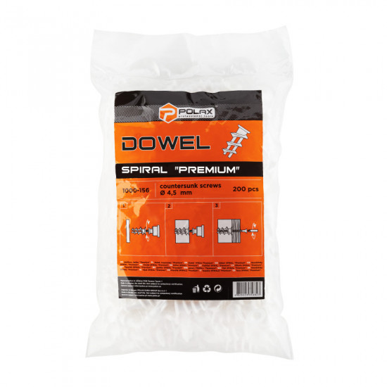 Дюбель DRIVA Polax для гіпсокартону Преміум 35х15 мм, 200 шт. (1000-156)