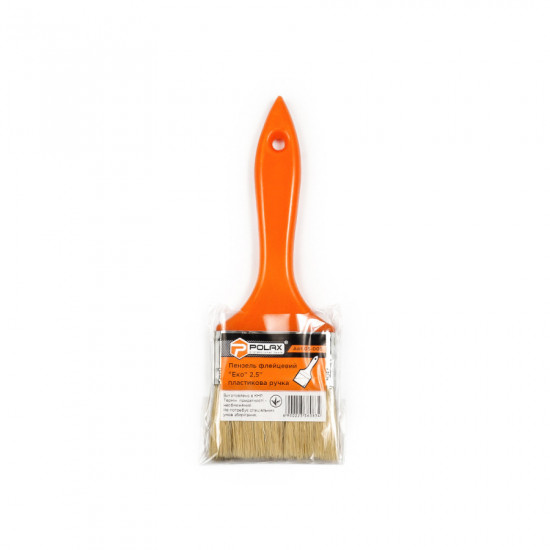 Пендель флейцевый Polax 2,5", смешанный ворс, пластиковая ручка, тип "Эко" (05-005)