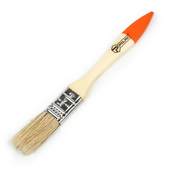 Пензель флейцевий Polax 3/4″ тип "Стандарт" змішаний ворс пластикова ручка (04-001)