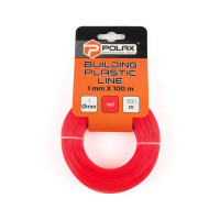 Лісочка будівельна Polax 1 мм X 100 м, червона (30-012)