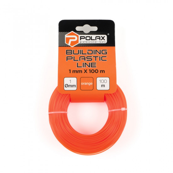 Лісочка будівельна Polax 1 мм X 100 м, помаранчева (30-014)