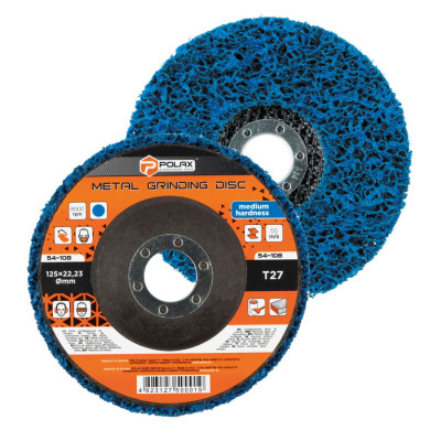 Коло зачисне неткане Polax середньої жорсткості 125 х 22,23 мм (54-108)