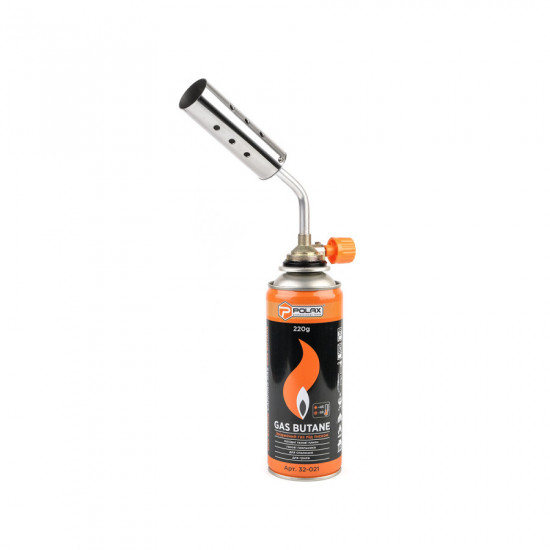 Газовий пальник металевий з металевим соплом Polax 4,1 kW, 1300 °C D30 mm (32-039)