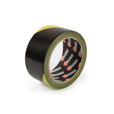 Стрічка сигнальна Polax огороджувальна чорно-жовта  50 мм х 100 м (101-142)