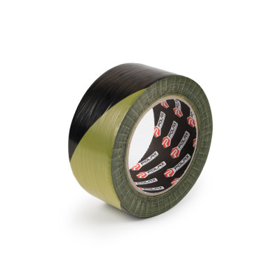 Стрічка сигнальна Polax огороджувальна чорно-жовта 50 мм х 200 м (101-143)