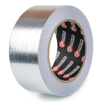 Скотч алюминиевый армированный Polax клейкая лента 50 мм х 25 м (101-107)