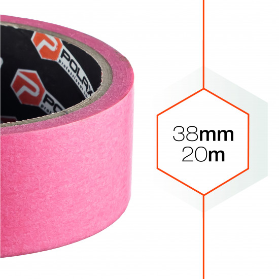 Малярная клейкая лента Polax из рисовой бумаги Delicate 38 мм х 20 м (101-098)