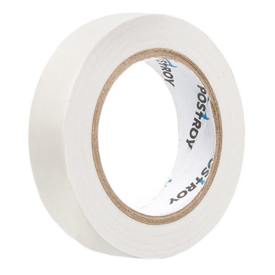 Ізоляційна стрічка ПВХ Postroy біла 30 м (IT-30183)