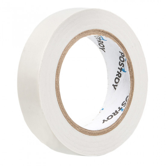 Ізоляційна стрічка ПВХ Postroy біла 30 м (IT-30183)