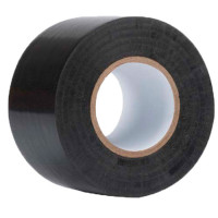 Ізоляційна клейка стрічка Polax ПВХ чорна 50 мм х 20 м (101-160)