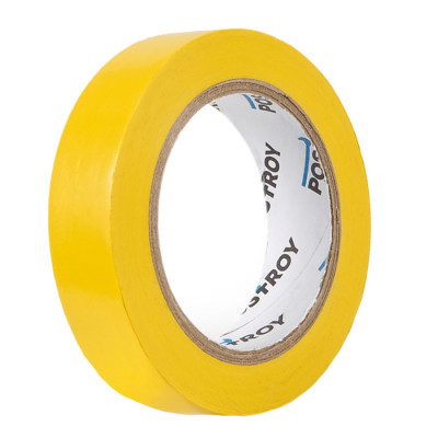 Ізоляційна стрічка ПВХ Postroy жовта 30 м (IT-30185)