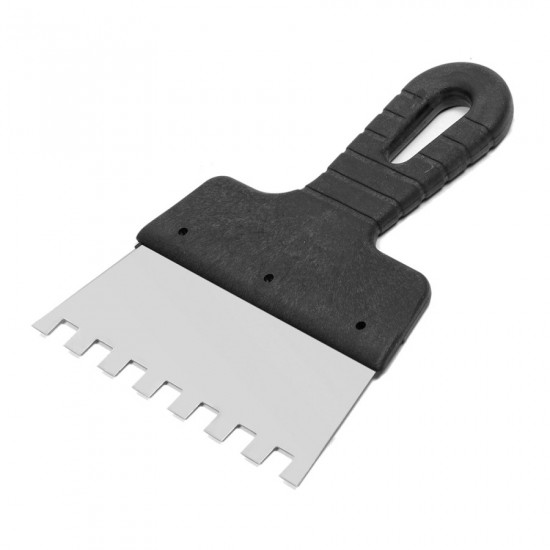 Шпатель Polax із нержавіючої сталі для плитки 150 мм, зуб 10 х 10 мм (111-088)