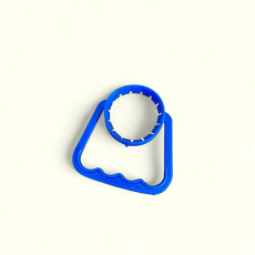 Ручка для бутелів ПЕТ синій 5-10 л, 48 мм (0017)