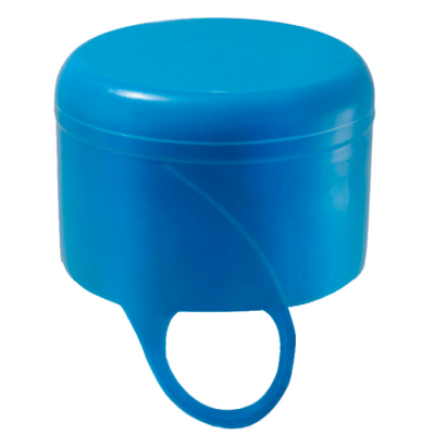 Кришка для бутелів 18,9 л, ПЕТ з кільцем, блакитиний (0003WHBL)