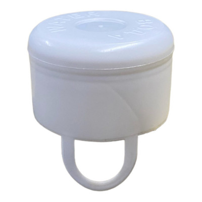 Кришка для бутелів 18,9 л, ПЕТ з кільцем, білий (0003WH)