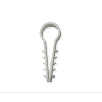 Дюбель-елка (зажим) для круглого кабеля Polax D 16 белый (37-055)