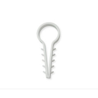 Дюбель-ялинка (затискач) для круглого кабелю Polax D 20 білий (37-056)