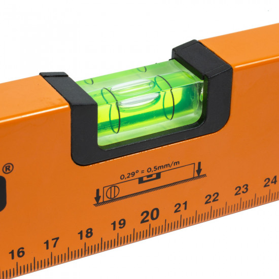 Рівень будівельний алюмінієвий Polax 400 мм 3 капсули (38-050)