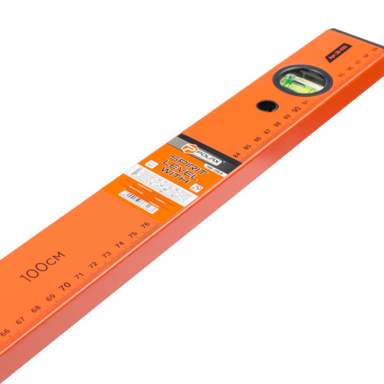 Рівень будівельний алюмінієвий Polax 1000 мм 3 капсулы (38-053)