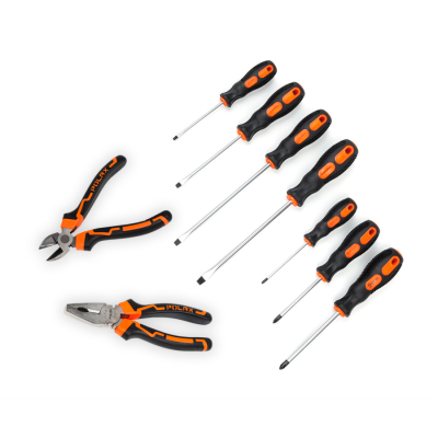 Набір шарнірно-губцевий Polax Стандарт пасатижі, бокорізи та набір викруток (335-05)