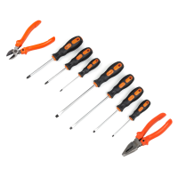 Набор шарнирно-кусачечный Polax Стандарт пассатижи, бокорезы и набор отверток (335-005)