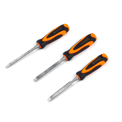 Набір ударних стамесок фібергласова ручка Polax 6, 8 і 10 мм (335-29)