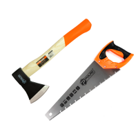 Набір сокира 600 г дерев\'яна ручка і ножівка по мокрому дереву 400 мм Polax (335-34) Набір сокира 600 г дерев\'яна ручка і ножівка по мокрому дереву 400 мм Polax (335-34)