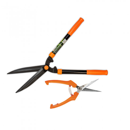 Набір садових інструментів Polax ножиці для стрижки кущів 550мм і ножиці садові 190мм (770-21)