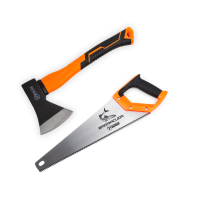 Набор Polax сокира 600 г и ножовка BARRACUDA 400 мм (335-18)