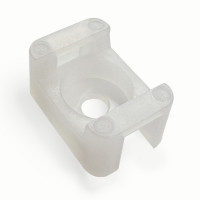 Майданчик під кабельну стяжку до 8 мм 22 х 15 мм, білий 100 шт. (37-082)